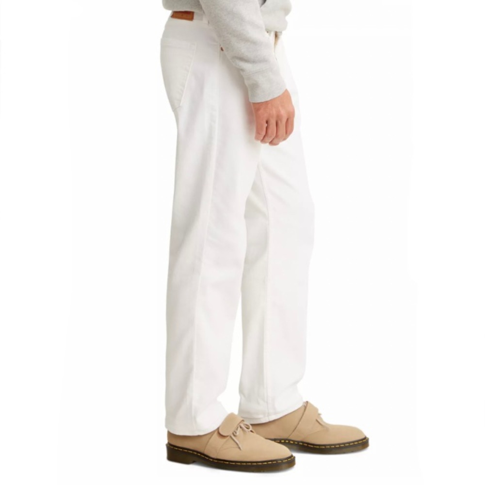 Levi’s White 514 Straight Leg Jeans with White Tab - Picture 2 of 8